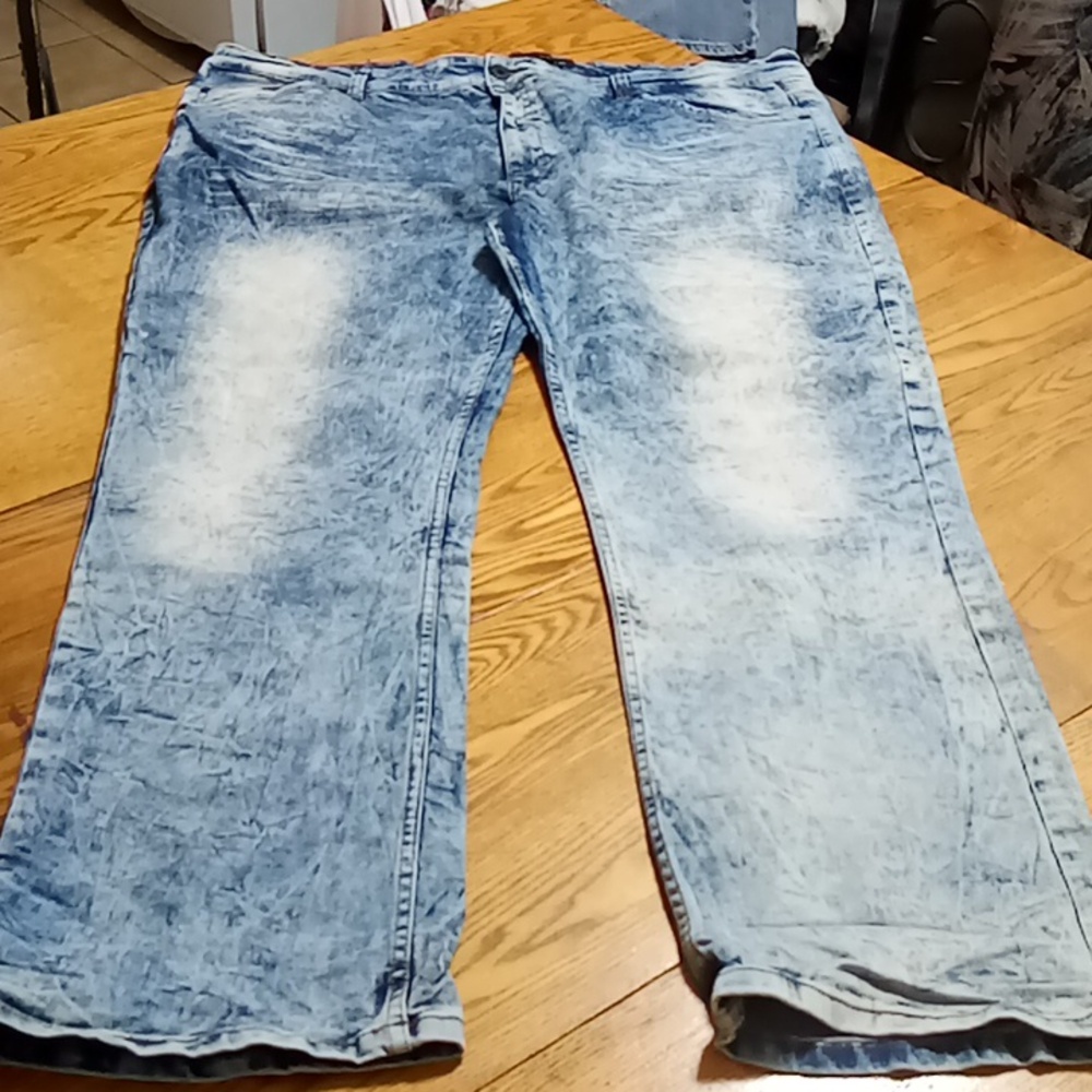 MARC ECKO Jeans Mens 46 / 32 BLUE ACID WASH ? Denim Preowned Used Casual Chic